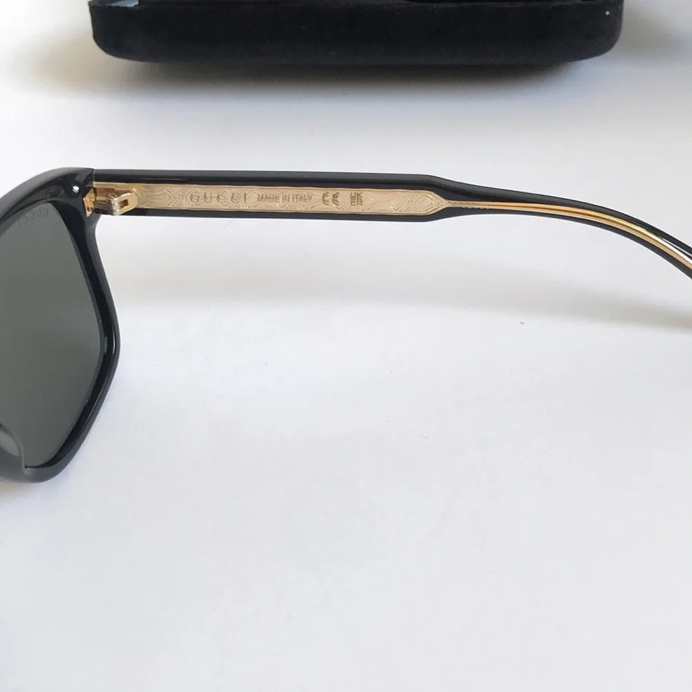 Gucci Gg0911s 001 Men's Black Sunglasses - Classic Square Frame